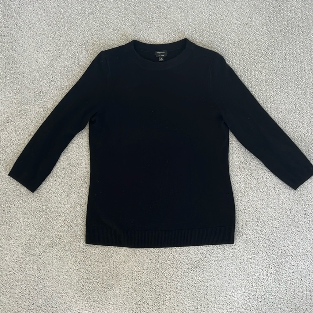 Black Talbots cashmere sweater